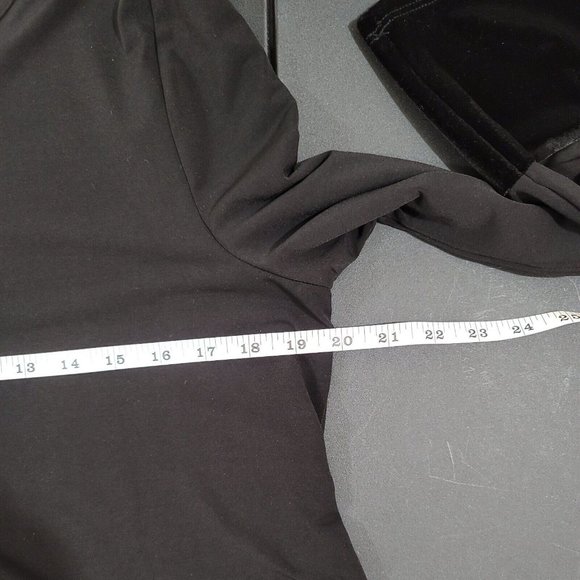 Alfani Asymmetrical Hem Women Plus Size PL Black Black Velvet Petite Large - Picture 8 of 10